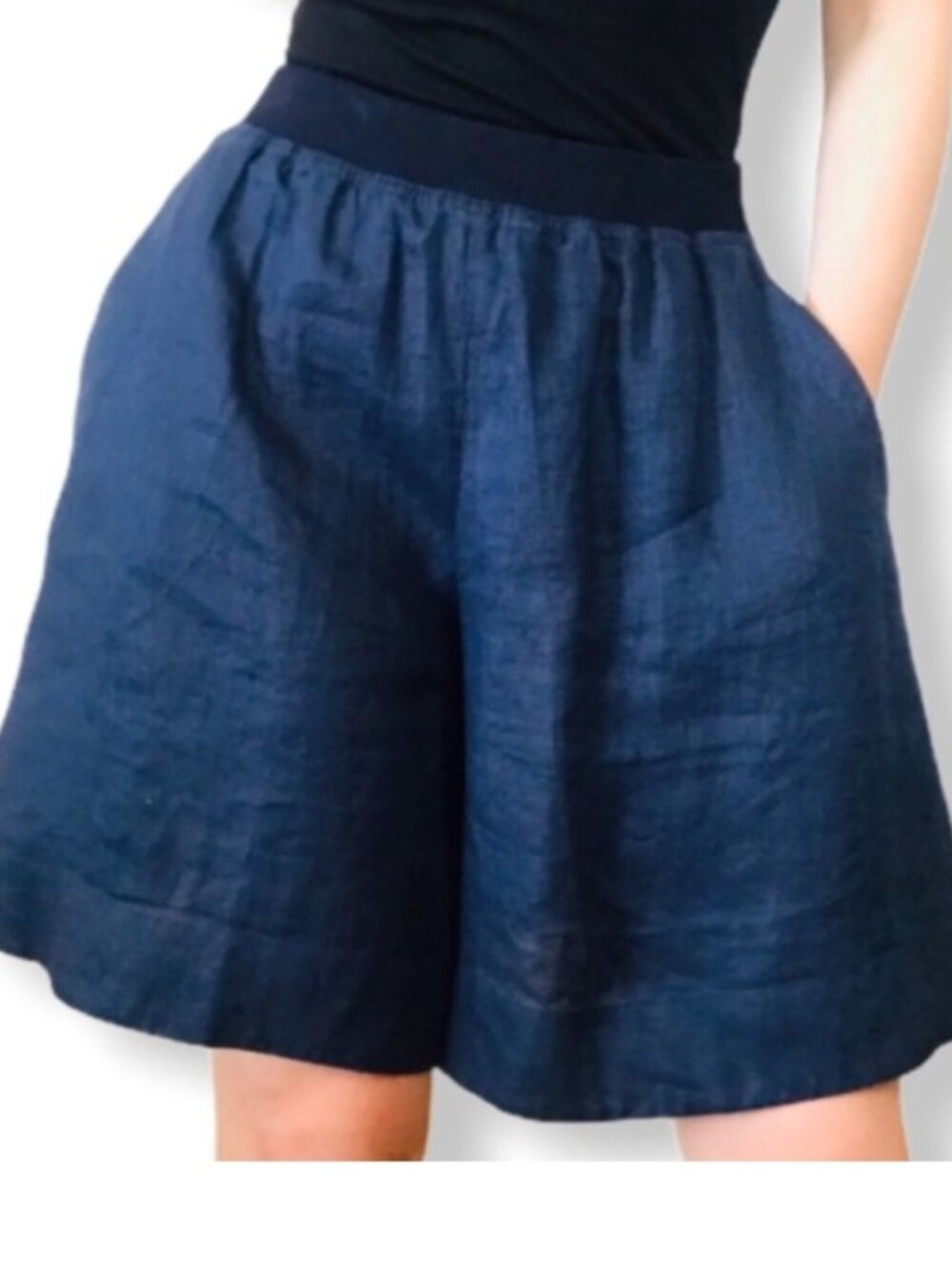 COS True Hemp Wide Leg Relaxed Shorts Skort
